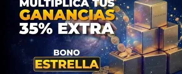 Bono de Bienvenida Dorado promotional banner